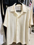 MATINEE Hollow Patch Work Polo Collar Shirts